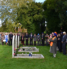 Visitors to the Grave of Maharajah Duleep Singh