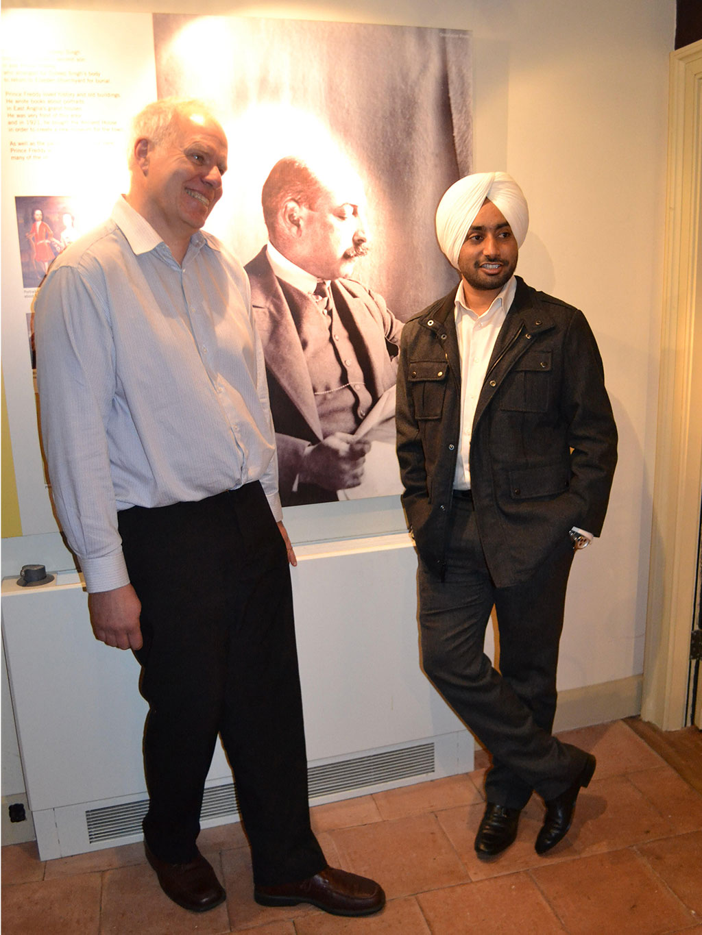 Punjabi singer Satinder Sartaaj on a VIP visit to Thetford Museum