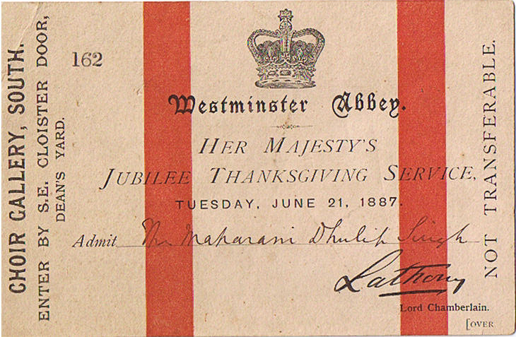 Queen Victoria's Jubilee Invitation