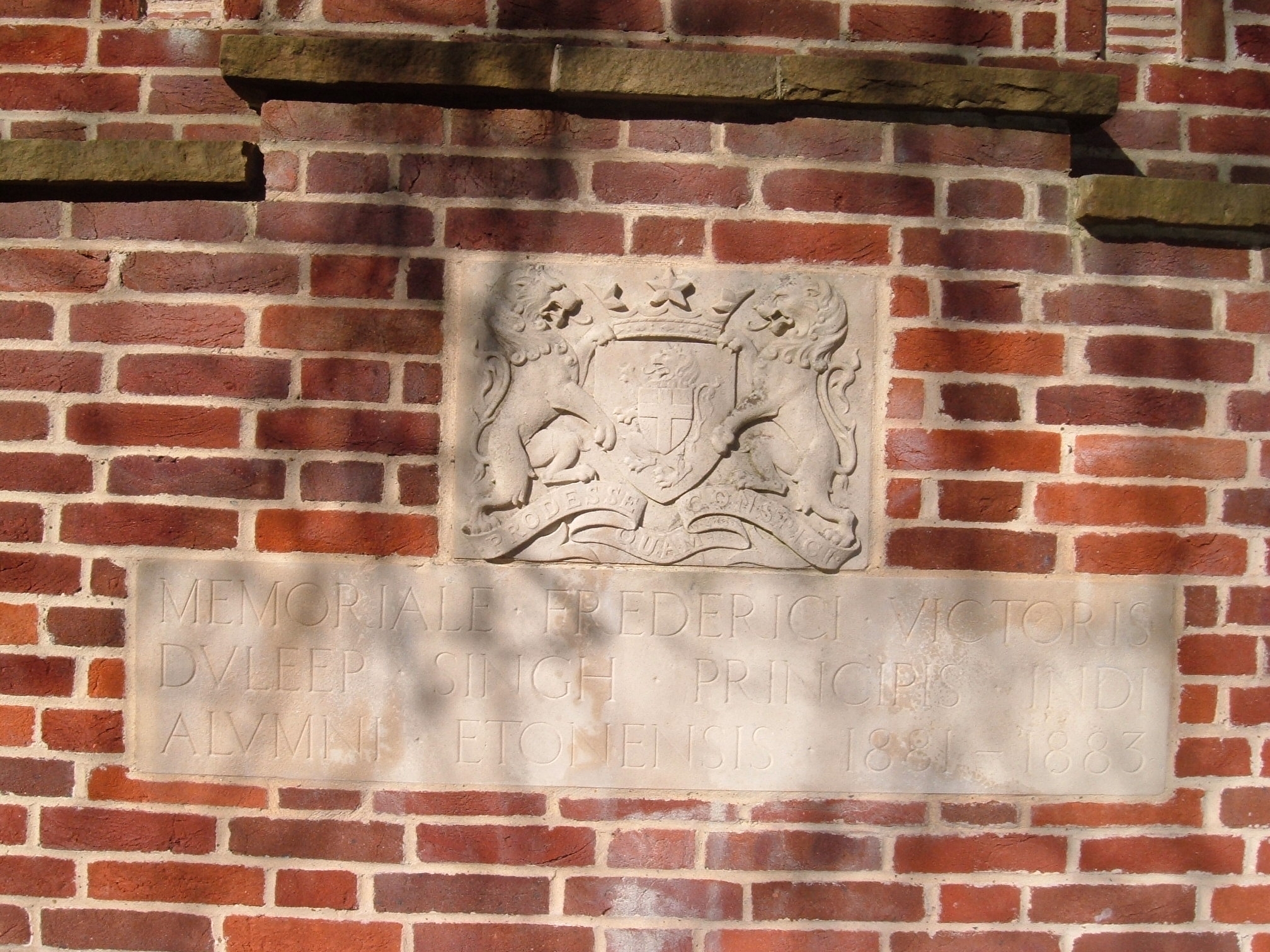 Prince Frederick memorial at Eton