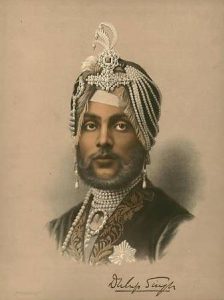 Lithograph of Maharajah Duleep Singh in 1859